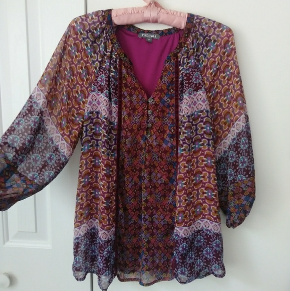 Roz & ALI 🌼 beautiful bohemian gypsy top - Picture 6 of 8